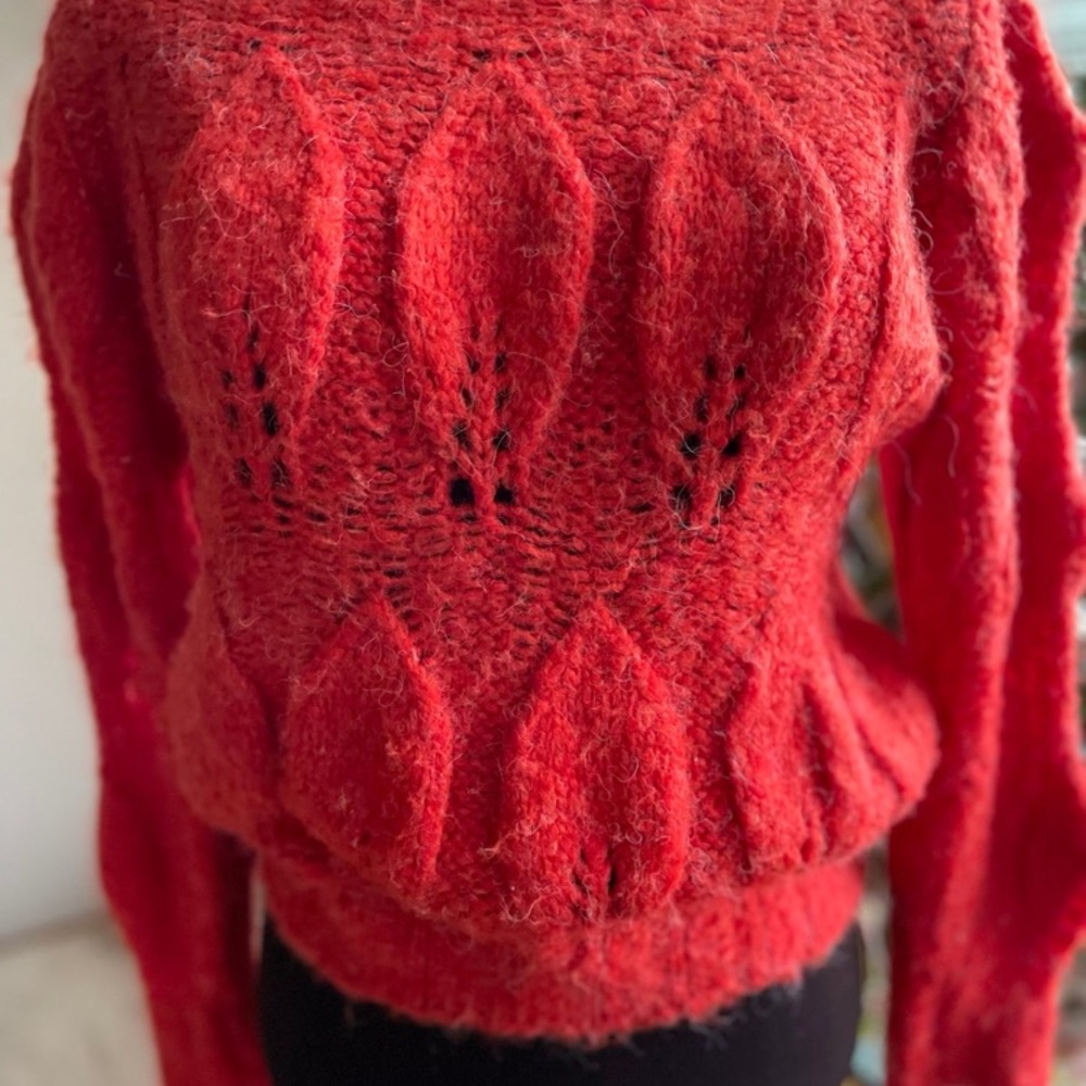 Topshop red sweater